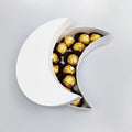 Empty Custom logo Crescent Moon Shape Corporation Gift Chocolate Packaging Box with Dividers