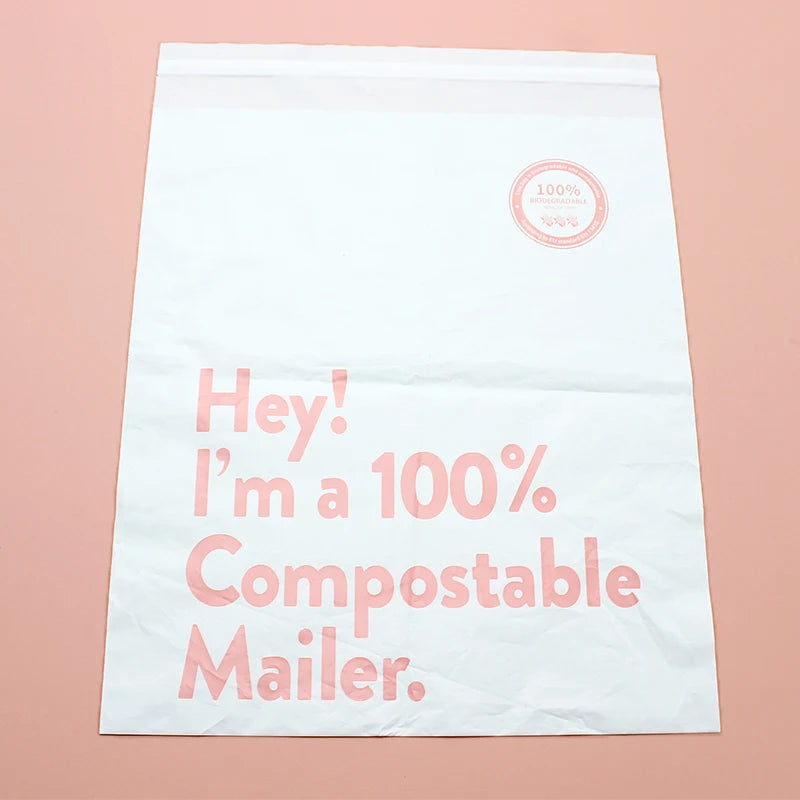 Starch-based Postage Compostable Printing Courier Packing Mailing Packaging Shipping Poly Biodegradable Custom Mailer Bags