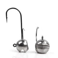 Spinpoler Tungsten Jig Heads Fishhook for Lure Fishing Football Round Ball Jig Head Super Sharp Bass Pike Carp 2g/3g/7g/10g/14g