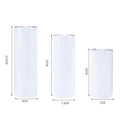Vision 15oz/20oz/30oz Double Wall Stainless Steel White Sublimation Vacuum Insulated Tumbler for Lid Straw for Back