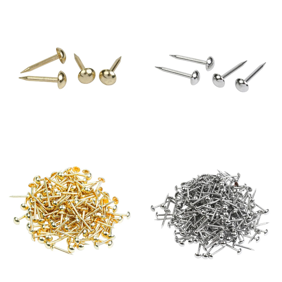 Iron Decorative Nails for Crafts Rust-proof Gold-plated Furniture Tacks Vintage Bronze Nails Nickel-free Decorative Studs Rivets