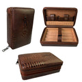 Vanace Custom Spanish Luxury Cedar Wood Humidor Cigar Boxes Modern Cabinet Design Lacquer MDF Built-In Humidifier Storage