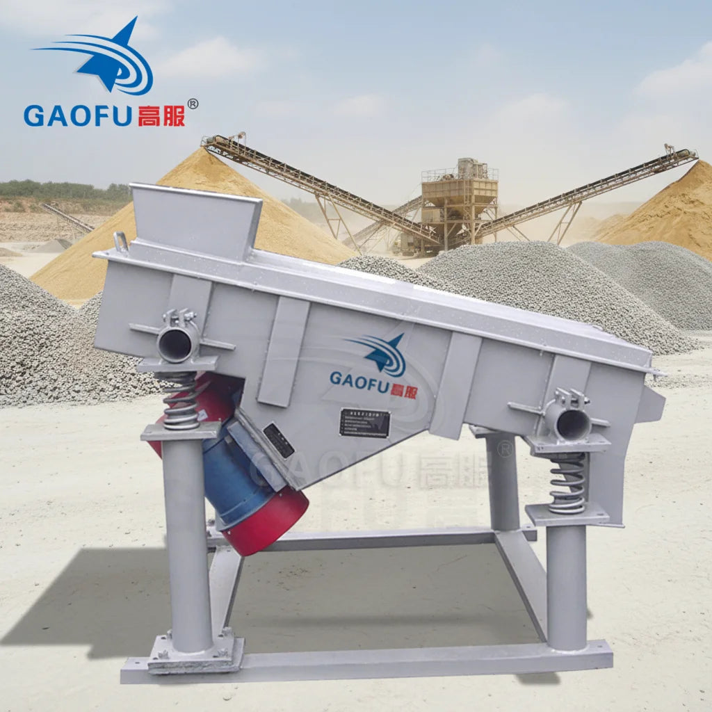 Mining Industry Vibration Sifter Granular Sieve Separator Linear Vibrating Screen Machine