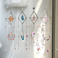 Diamond Shape Natural Crystal Suncatchers Hanging Pendant Home Decoration Crystal Sun Catcher for Feng Shui MegaBDM