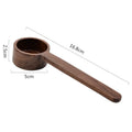 Chinese 10g Black Walnut Wooden Coffee Scoop with Long Handle Mirror Polished Coffee Measuring Spoon for Giveaways