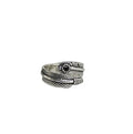 FY-JZ576 New Arrivals  Ring for Women Adjustable Size Feather Ring Fashion Retro Simple Open Rings