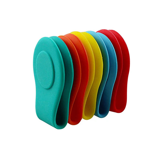 Magnetic Golf Hat Clips Silicone Ball Marker and Plastic Hat Fastener Golf Accessory with Durable Metal Material
