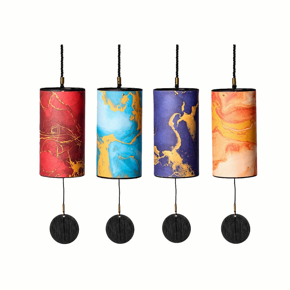Energy Series Wind Bells 4 Colors 9 Notes Sound Healing Therapy Instrument Bamboo Wind Chimes