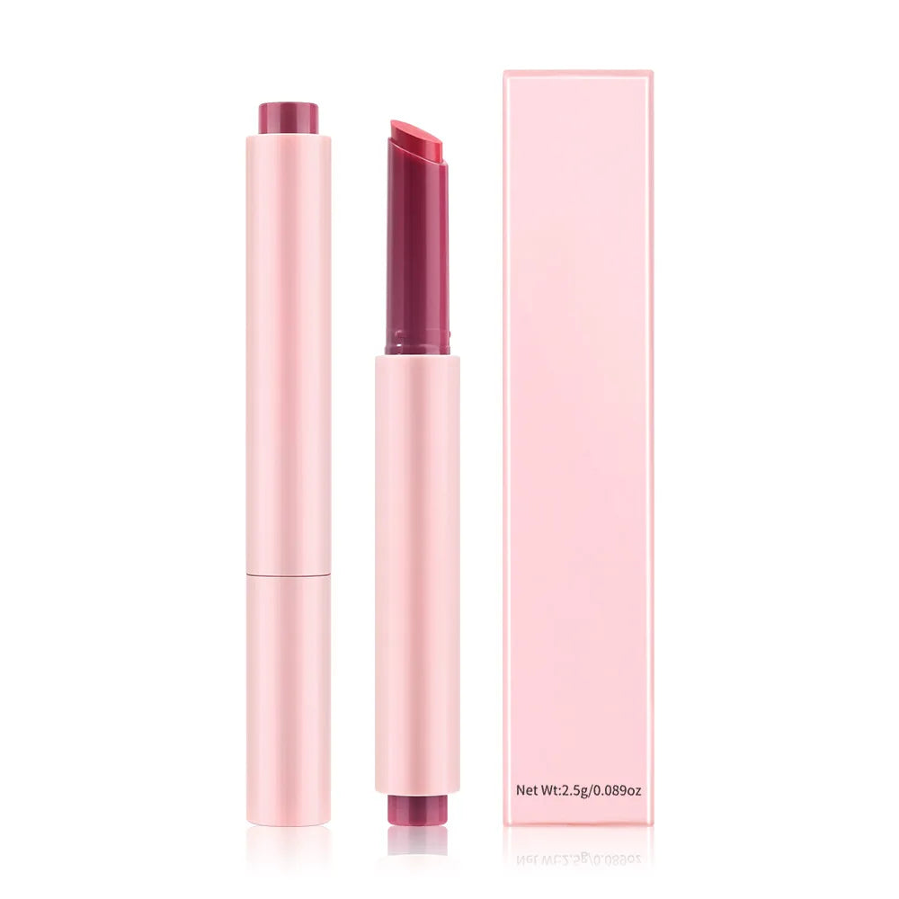 Cross-Border LOGO-Free Push Lipstick Pen Doodle Lip Gloss Mirror Mineral Ingredients Pure Lip Frozen Solid Bright Makeup Effect