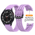 Silicone Strap for for Watch 6 Classic 47mm Breathable Limited Edition Wrist Band Curved End Pin Buckle No Gaps