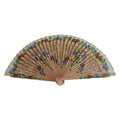 Hot Selling Custom Printed Portable Paper Bamboo Personal Foldable DIY Sublimation Blank Hand Fan with Logo Printing
