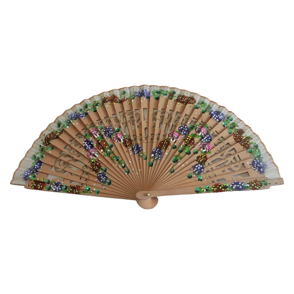 Hot Selling Custom Printed Portable Paper Bamboo Personal Foldable DIY Sublimation Blank Hand Fan with Logo Printing