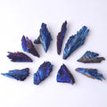 Purple Aura Black Tourmaline Natural Tourmaline Rough Mineral Indigo Titanium Deep Blue Aque Aura Quartz Stone