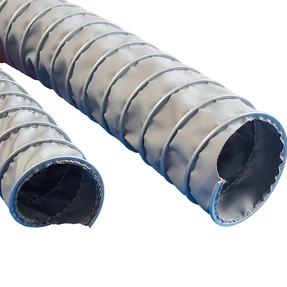 Flexible Heat Resistant Ventilation Duct 400 Degrees Celsius High Temperature 10m Chinese for Outdoor Hospital Staircase Use