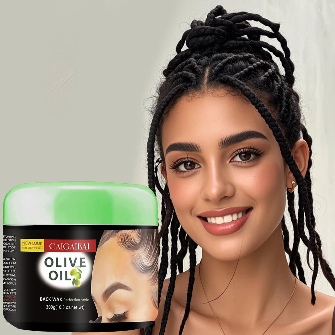 Make Your Own LOGO 300g Fast Drying 24 Hour Hair Edge Control Private Label Strong Hold Low Moq Custom Styling Wax