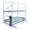 Wholesale Multi Tier Ebb Flow Rolling Table Vertical Grow Racks Agriculture Flood Table Movable Double Hydroponic Rolling Bench