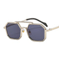 Punk Metal Polygon Sunglasses Men and Women Personality European and American Fashion Sunglasses