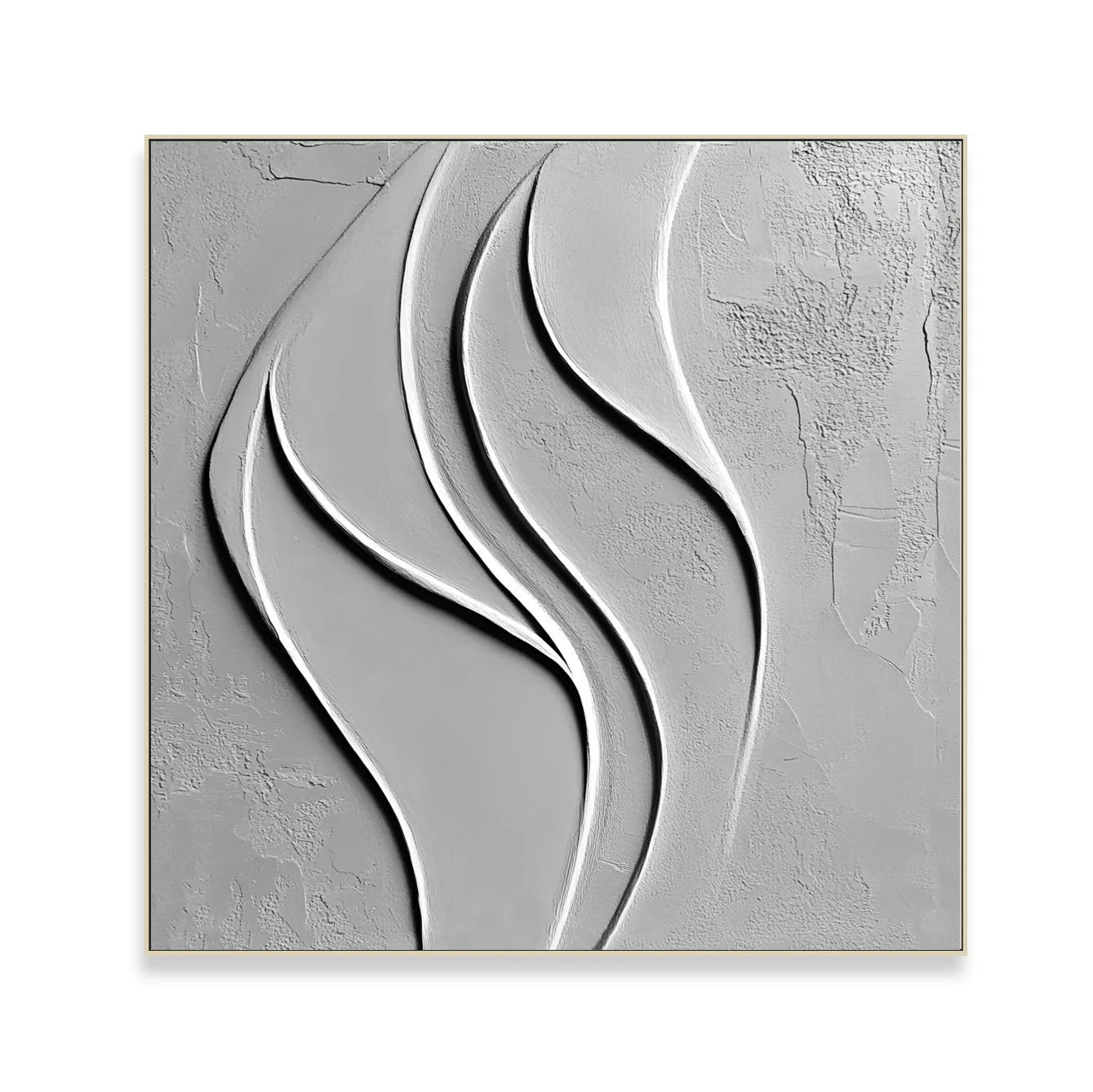 Hot Selling 100% Handmade Oil Painting White Line Drawing Large Wall Art Abstract Canvas Paintings