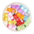 Kawaii Transparent Colorful Resin Yogurt Bottle Cute Miniature Dollhouse for Art Supply DIY Scrapbooking Craft Favor