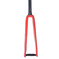 Carbon Fork Bicycle Accessories 700*30C Road Bicycle Thru Axle 100*15 Orange Disc Brake Compatible Tapered Steerer Oil Pressure