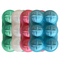 Food Grade New 3D Silicone 6 Cavity Spherical Round Ball Ice Cube Trays Mold with Lid