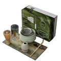 Wholesale HOT Approved Matcha Whisk Bamboo Chasen Ceremony Set Natural Bamboo Set Japanese Style Tradition Matcha Brush Chasen