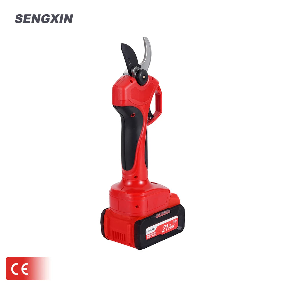 Factory Low Price 21V 33mm Lithium Battery Powered Rechargeable Cordless Electric Scissors Alloy Steel Blade Safety Design