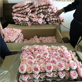 H05076 Hot Sale Artificial Wall Flower Silk Rose Wall Flower Panel 3d Wedding Flowerwall Backdrop Panels Flower Wall Decor