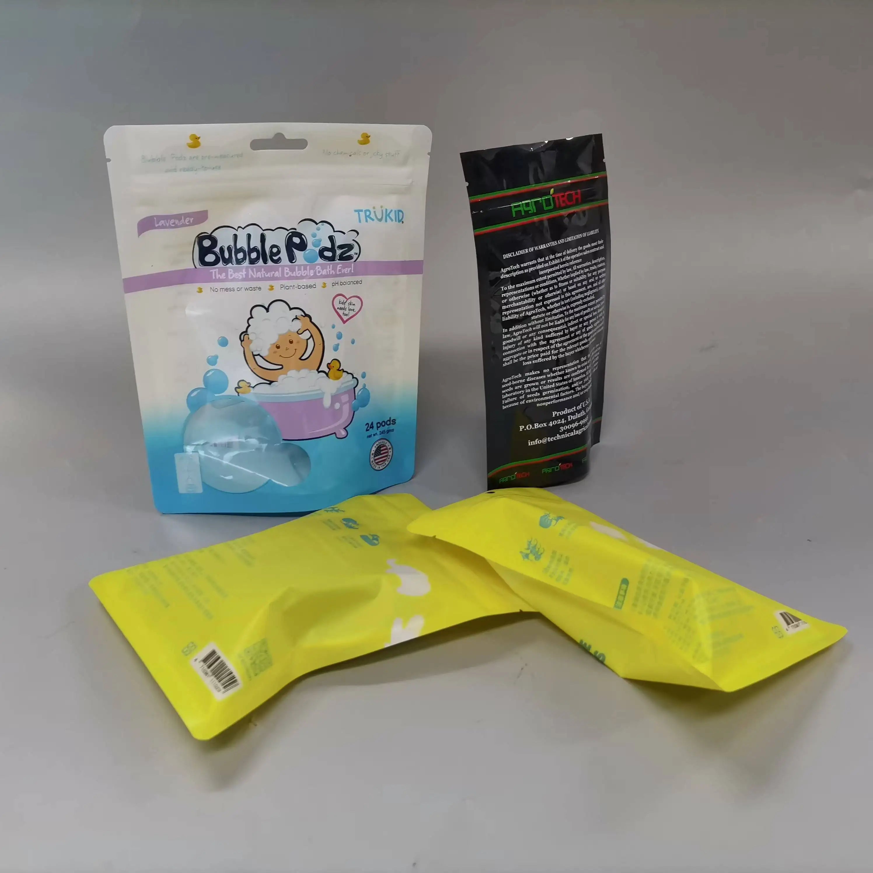 Hot Sell Reusable Swimwear Custom Size Shape Printing clear Pvc Window Plastic Bag Food Garment Zipper Pouch