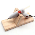 Wood Hot Glue Gun Holder Wood Hot Melt Glue Gun Stand Wood Stand for Hot Glue Gun