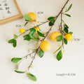 E010 Yellow Artificial Lemon Branches Lemon Fruit Decor for Kitchen Table Party Decoration
