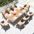 Modern High End Rattan Garden Chairs Set Waterproof Comfortable for Restaurant and Coffee Shop Use
