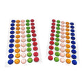 Assorted Color 10mm Self-Adhesive Gem Sticker Sheet Sparkle Encrusted Rhinestone Acrylic Sticker for DIY Crafts