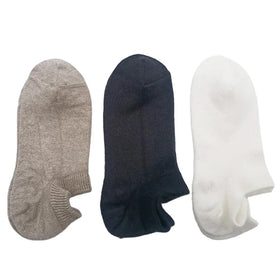 3 Pairs No-show Hemp Socks Natural Solid Color No Dyeing 100% Hemp Yarn Knitted