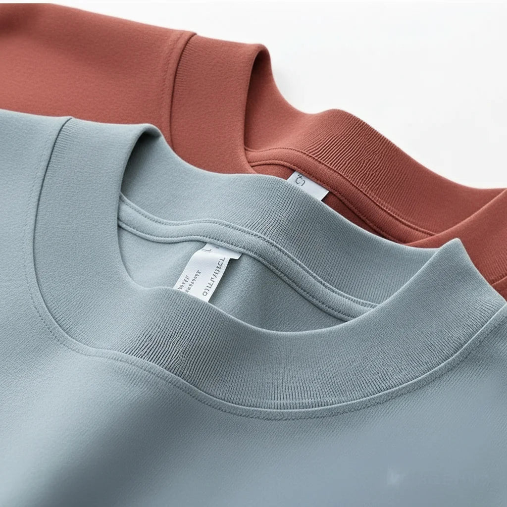 Summer Luxury Breathable OEM  Custom Hot Seller Solid Color 280 Gsm Cotton t Shirt Seamless Men's Slightly Cropped Tshirts