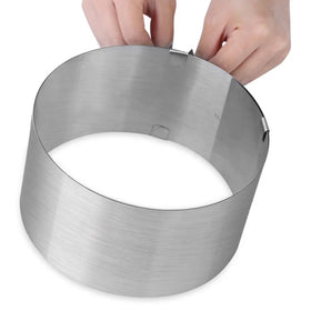 Cake Mold Stainless Steel Telescopic Mousse Ring Adjustable 6-12 Inch Thousand-layer Cake Mold Cake Edge
