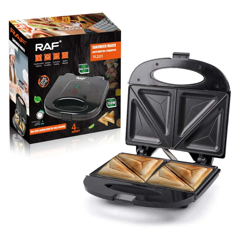 110V 220V Automatic Waffle Maker Detachable Breakfast Toaster Electric Panini Grill Stainless Steel Intelligent Kitchenware
