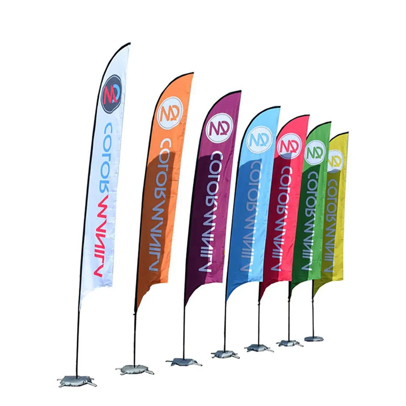 Fast Delivery Feather Flag Banner Teardrop Beach Stand Flags Banners Custom Advertising Beach Flags Custom Banner