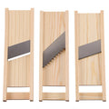 Kitchen Gadgets Vegetables Cutter Stainless Steel Blade Manual Chopper Wooden Potato Cucumber Carrot Slicer Grater
