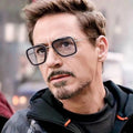 Wholesale Iron Man Tony Stark Sunglasses Fashion Design for Men Hot Selling Vintage Metal Sun Glasses 2020