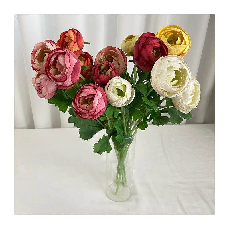 3 Head Meimei Tea Rose Decoration Mariage Artificial Wholesale Flowers