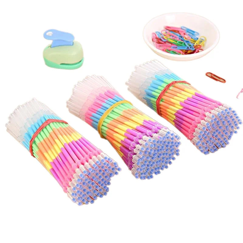 Creativity Multi-Colored Gel Pen Replacement Core Student Gel Pen 0.5mm Color Ink