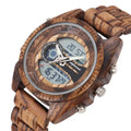 SHIFENMEI S2139 Fashion Sport Wooden Watch Sandalwood Men's Wristwatches Classic Wooden Leisure Digital Quartz Watches