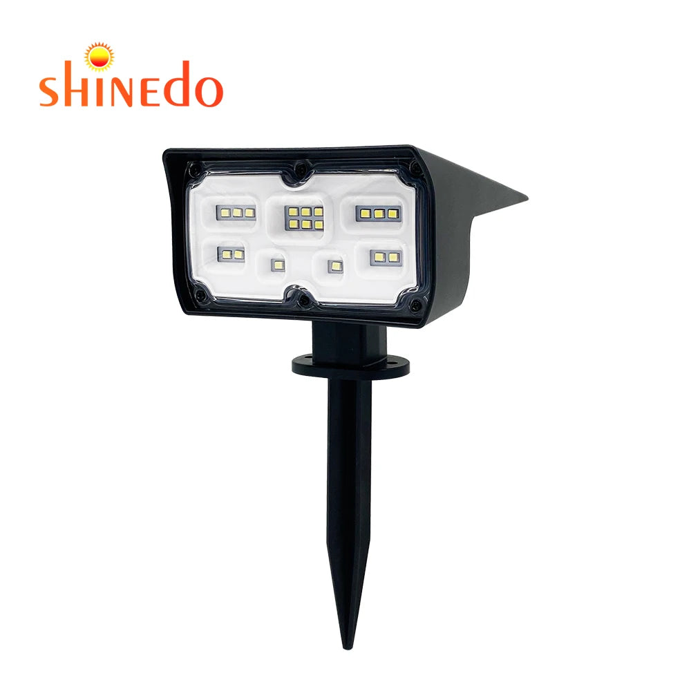 Shinedo  Outdoor Garden Lighting  LED Wall Spotlights Solar Motion Sensor Light
