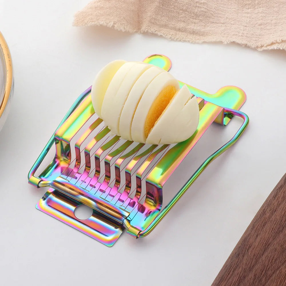 High Stainless Steel Mini Duck Egg Cutter Topper Portable Manual Multifunctional Sandwich Slicer Best Kitchen Gadget for Potato
