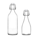 Swing Top Flip-Top Super Flint Glass Bottle for Juice Milk Vodka Tequila Customizable Shape Environmentally Friendly