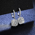 Wholesale Gra Moissanite Jewelry S925 Sterling Silver Moissanite Earring 6.5mm 1ct with GRA Certificate
