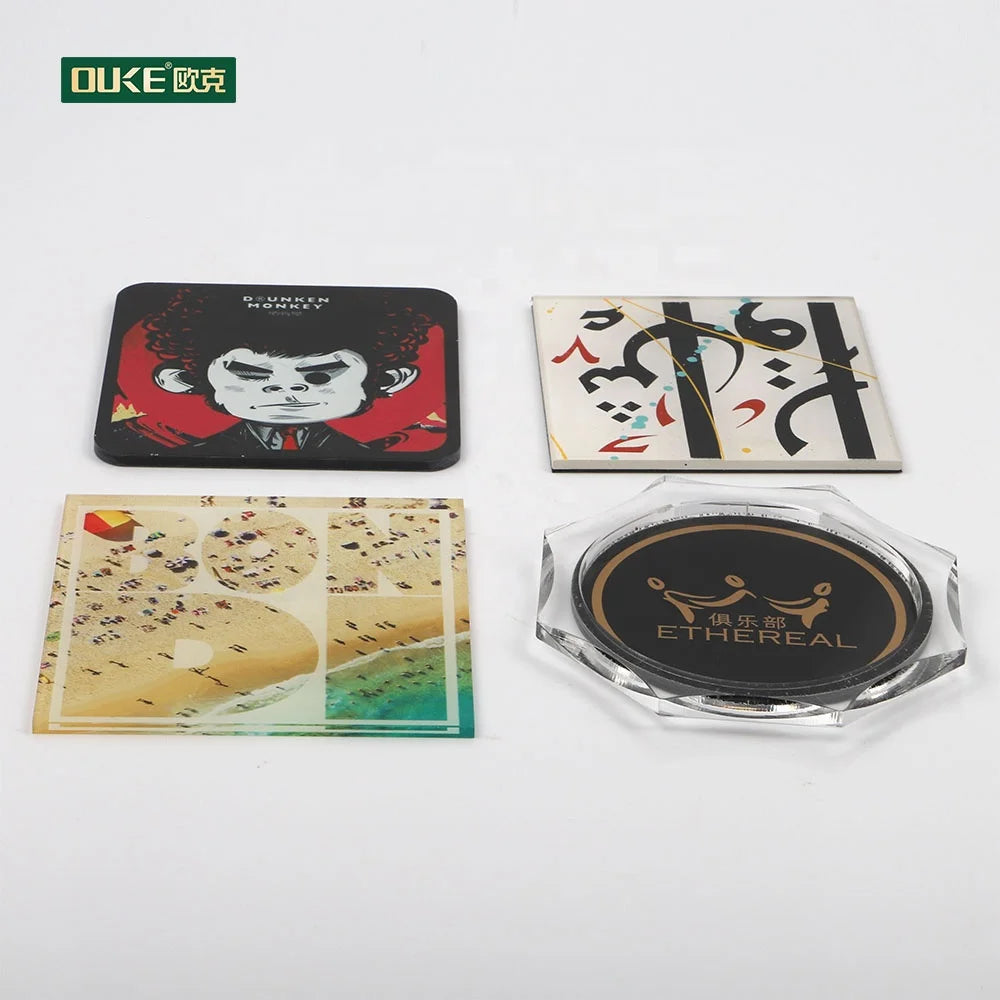 Factory Customized Hot Selling Customized High-quality Acrylic Coasters in Various Sizes and Styles