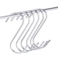 8cm Stainless Steel  S Shaped House Kitchen Pot Pan Hanger Clothes Storage Curtain Sliver S Hooks S-Hook