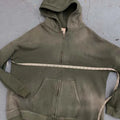 Men Cotton Sweatshirts Full Zip up Coat Hooded Zipper Unisex Loose Raglan Sleeve Hoodies
